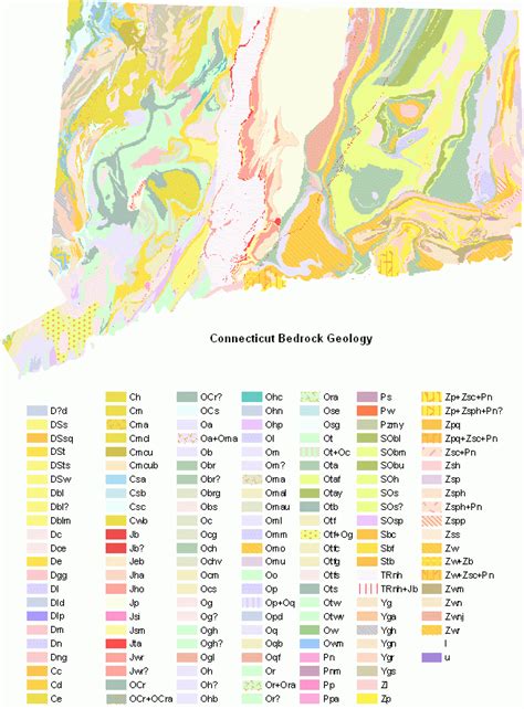 Bedrock Geologic Map Of Connecticut Zip Code Map