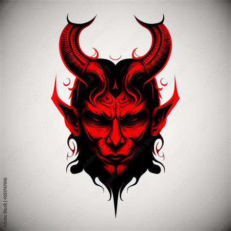 Hell devil vector illustration for logo or design. Generative AI Stock ...