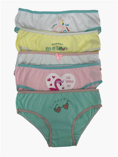 Kit Calcinhas Infantil Verão algodão Confecções Folly Lingerie Infantil no Atacado