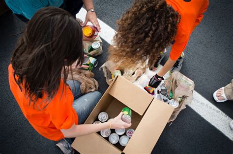 Volunteers At Food Drive Stock Photo Download Image Now Istock