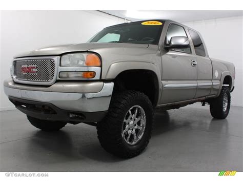 2000 Pewter Metallic Gmc Sierra 1500 Sle Extended Cab 4x4 55621869