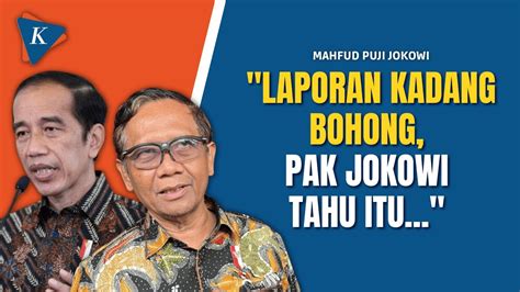 Mahfud Akui Kehebatan Jokowi Sering Blusukan Dengan Aksi Yang Tak