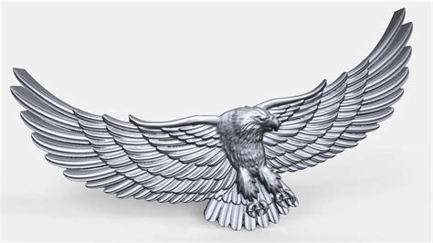 Eagle Bas Relief 3d Model 3d Printable Cgtrader