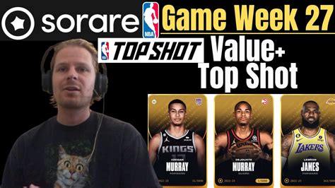 Top Shot Packs Available Sorare Nba Game Week Value Plays Youtube