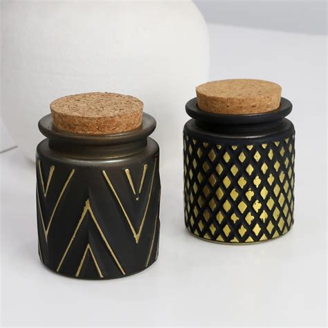 Luxury Candle Jar With Lid Luxury Black Candle Mason Jar High Quality