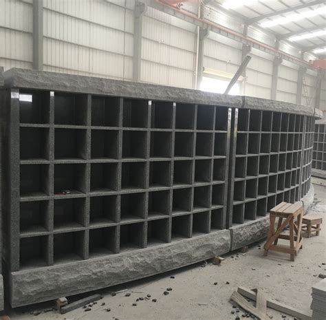 Niches Grey Granite Stone Columbarium Columbaria Black Columbarium