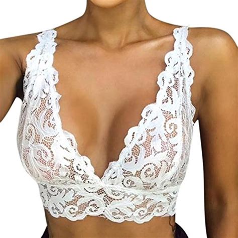 Zezkt Reizvoller Damen Spitze Push Up Bh K Fig Crop Top Bustier Weste