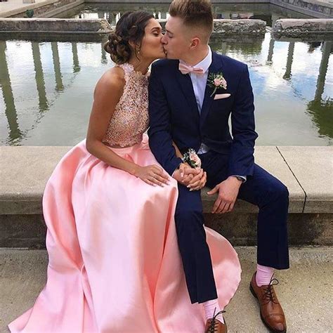 Chic 2 Pieces Prom Dresses 2017 Pink Royal Promposalideas Bestfriendprompictures Prom