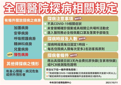 探病再放寬！ 指揮中心：慢性病房探病有條件開放 生活 自由時報電子報