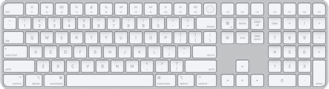 Apple Magic Keyboard Mit Touch Id Und Ziffernblock Us Weiß