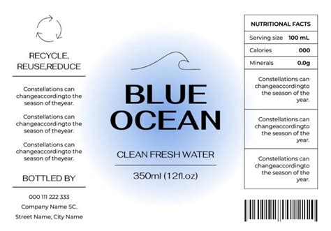 Free Water Label Templates Wepik