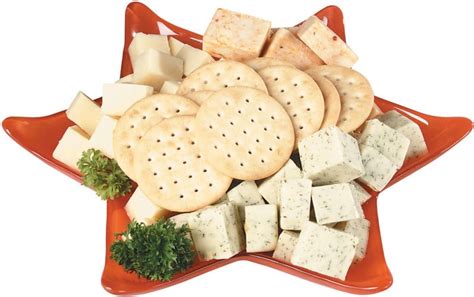 Cheese and Crackers on Plate - Prepared Food Photos, Inc.