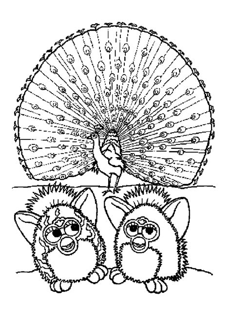 Free Furby Drawing To Print And Color Furby Coloring Pages For Kids