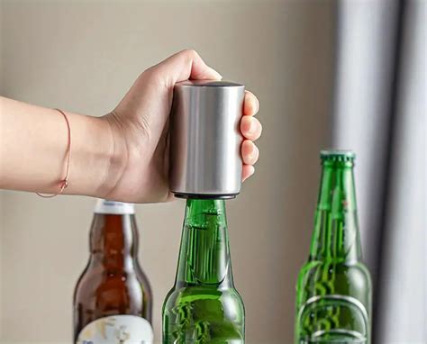 Automatic Beer Bottle Opener Magnetic Push Down Design For Easy Opening ...