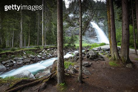 Krimml Waterfalls In High Tauern National Park Austria View From