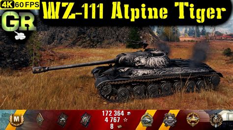 World Of Tanks WZ 111 Alpine Tiger Replay 8 Kills 4 7K DMG Patch 1 4