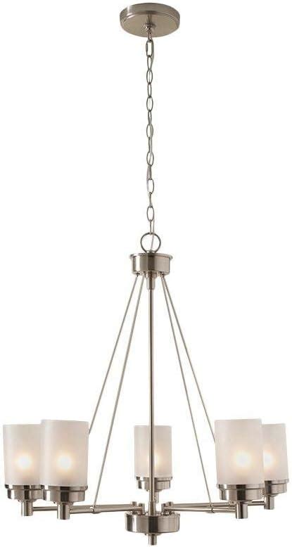 Hampton Bay 5 Light Brushed Nickel Chandelier