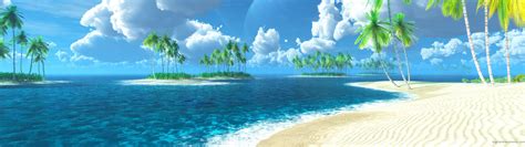 Tropical Beach Panorama Wallpapers Wallpaper Cave