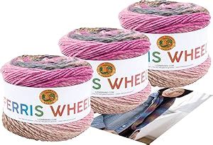 Amazon Lion Brand Yarn Ferris Wheel 3 Pack With Pattern Wild