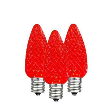 Pack C Led Outdoor Christmas Replacement Bulbs Red C E Base