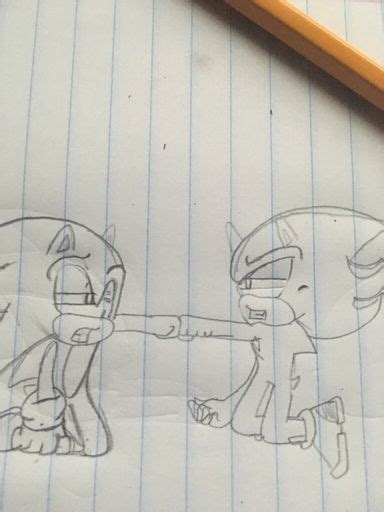 Sonic vs Shadow (sketch) | Sonic the Hedgehog! Amino