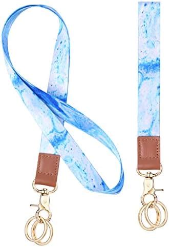 Vicloon Neck Lanyard Wristlet Strap Print Lanyard Neck Strap Keychain