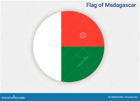 High Detailed Flag Of Madagascar National Madagascar Flag Africa