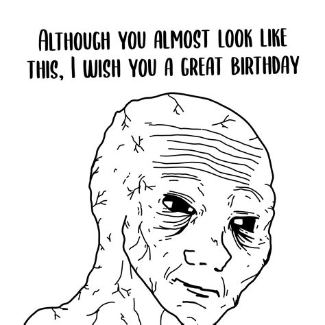 Dark Humor Happy Birthday Card | Boomf