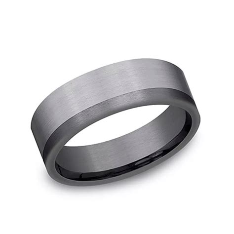 Tantalum 7mm Grey Tantalum Ring - Castle Rocks and Jewelry