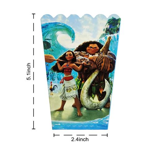 Buy Pieces Of Moana Popcorn Box Moana Birthday Themed Party