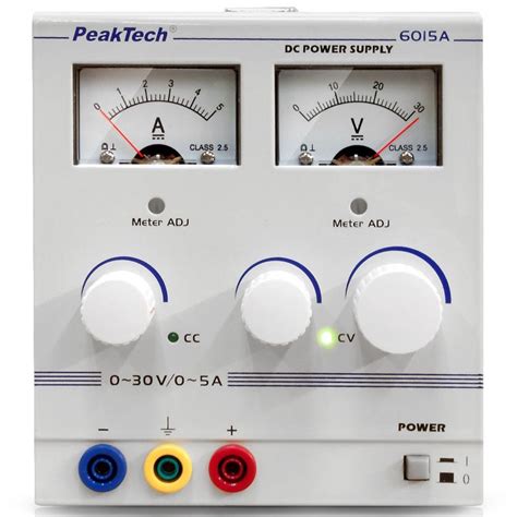 Ac Dc Power Supply Peaktech P A Peaktech Regulated