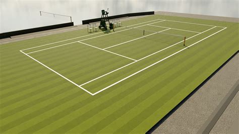 ArtStation - Outdoor Grass Tennis Court | Game Assets