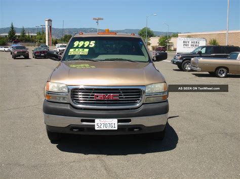 2001 Gmc Sierra 3500hd Dually 4x4 Extended Cab Utility Truck