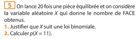 Succession dépreuves indépendantes et loi binomiale Reconnaître la