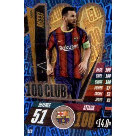 Trading Card De Lionel Messi Club Topps Champions International