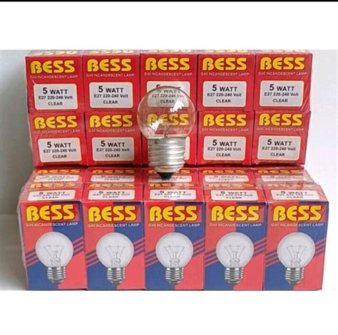 PAKET ISI 10 PICS LAMPU PIJAR BOHLAM BESS 5 WATT 5 W Lazada Indonesia