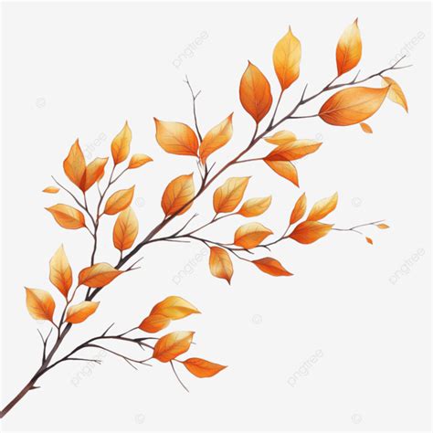 Rama De árbol Simple Naranja PNG dibujos árbol Planta Verde PNG