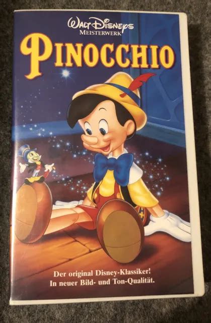 PINOCCHIO WALT DISNEY Meisterwerke VHS Mit Hologramm 400 00239 PAL