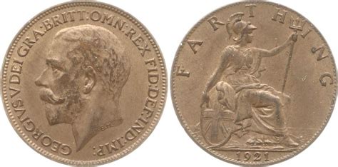 Gro Britannien Farthing George V Besser Als Sehr