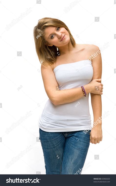 Portrait Shot Beautiful Blonde Caucasian Girl Stock Photo Shutterstock