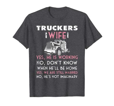 Trends Trucker Wife Shirt Not Imaginary Truckers Wife T Shirts Tees Design