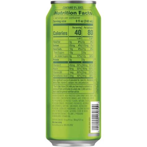 Mountain Dew Kickstart Original Dew Citrus Energy Drink, 16 fl oz - Kroger