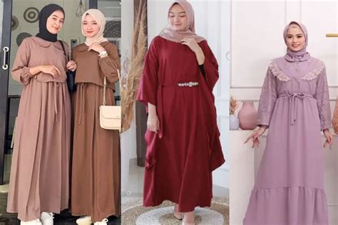 Banyak Dicari Model Gamis Terbaru Simple Elegan Daftar Tren