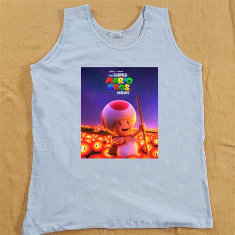 Camiseta Regata Super Mario Bros O Filme Toad Elo7