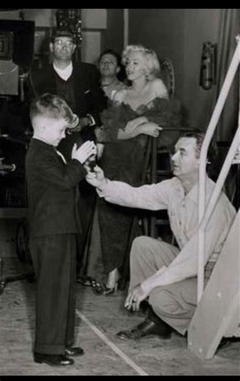 1952 - Marilyn Monroe with George Winslow, scene rehearsal for ...