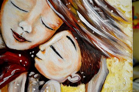 Картины: Картина с мамой и ребенком "Счастье материнства" в интернет ...