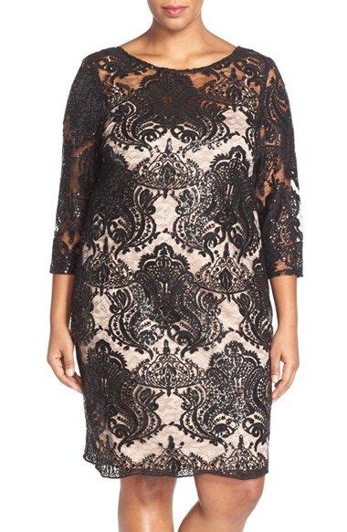 Marina Sequin Lace Shift Dress Plus Size Nordstrom Shift Dress