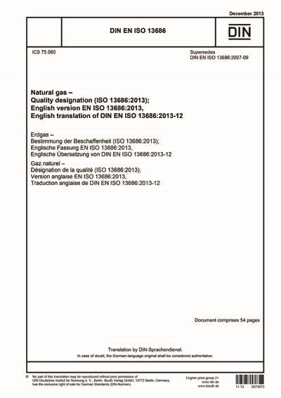 Din En Iso Natural Gas Quality Designation Iso