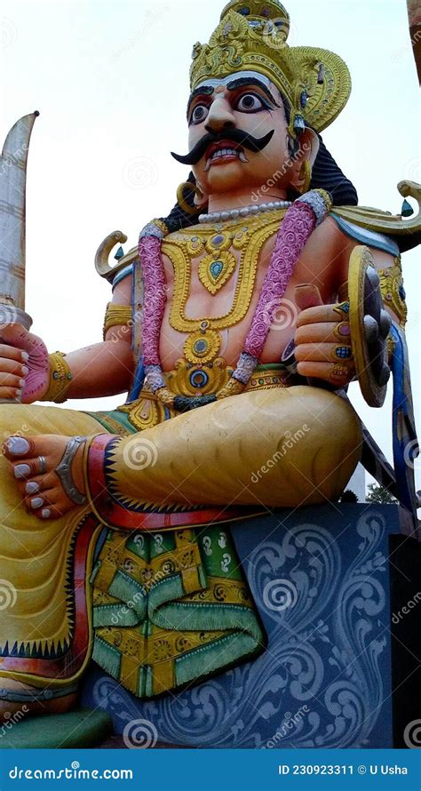 Tamil God Ayyanar Picture Captured In Tamil Nadu Editorial Photo