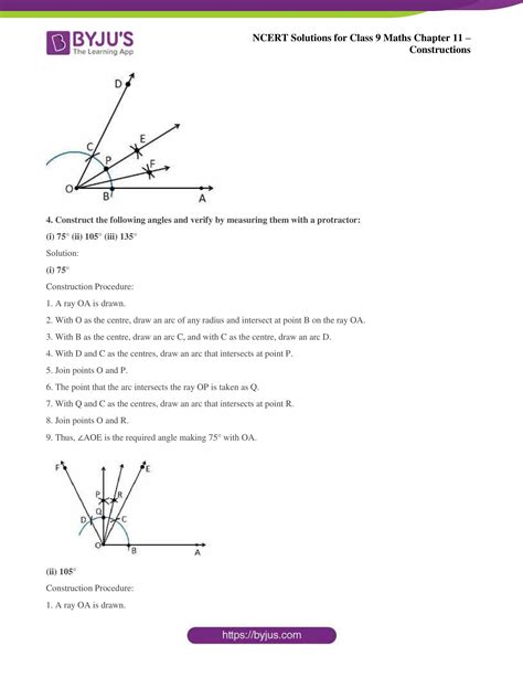 Ncert Solutions Class 9 Maths Chapter 11 Constructions Byju S